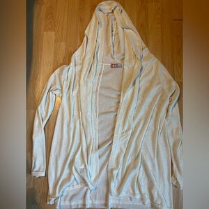 Cream Hooded Cardigan